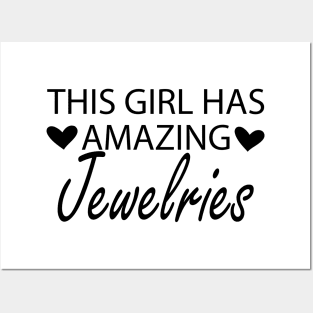 This girl has amazing jewelries Posters and Art